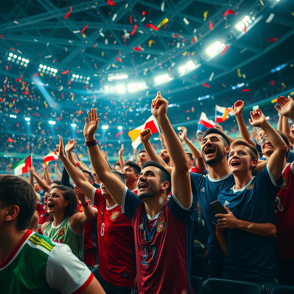 Không khí cuồng nhiệt bao trùm mọi sân vận động trong mùa World Cup